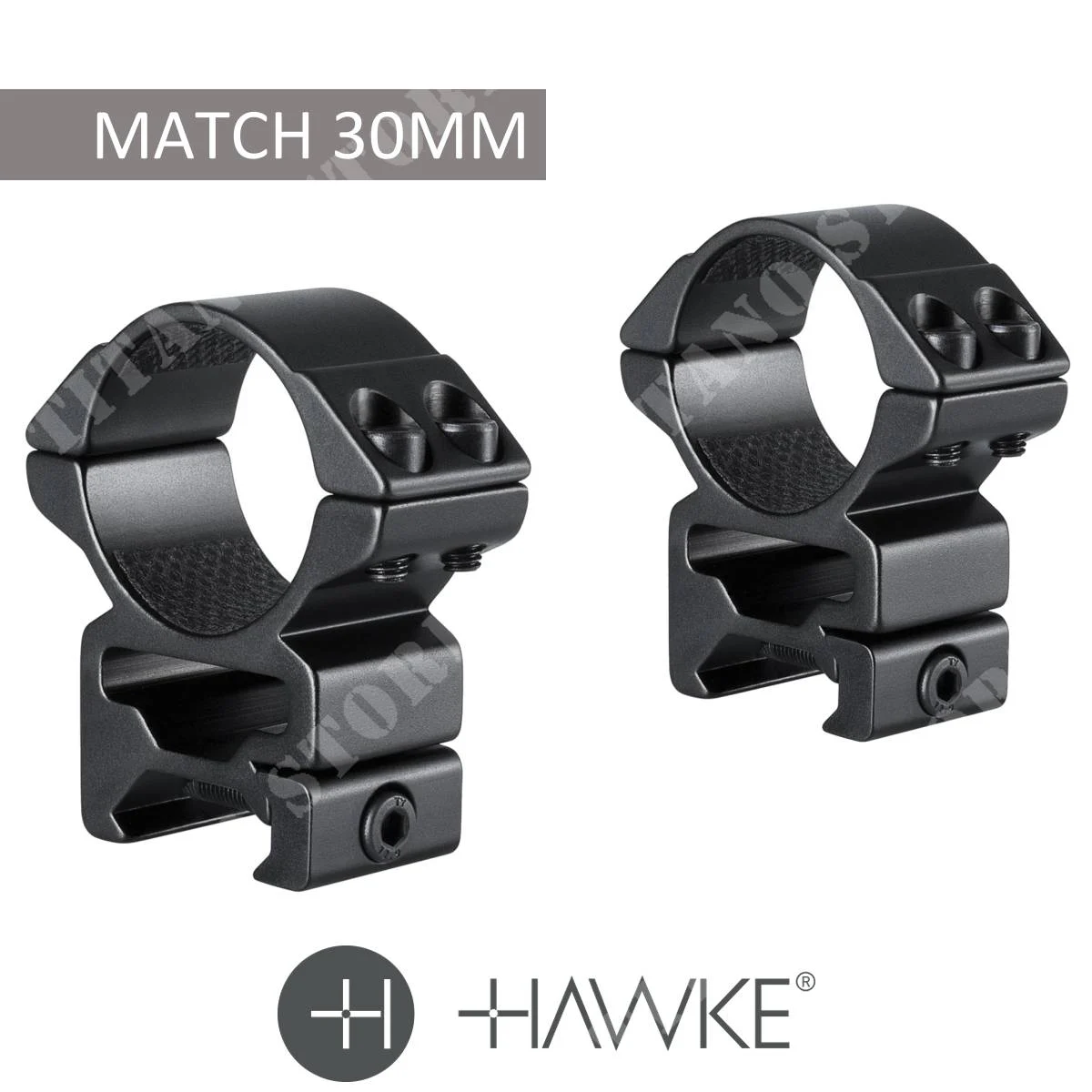 MATCH 2PCS 30MM HIGH WEAVER HAWKE ATAQUE (22117)