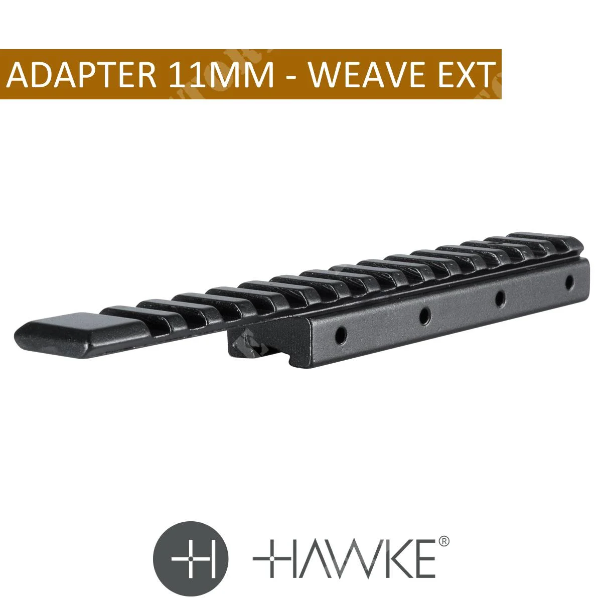 ADAPTADOR CARRIL 1PZ 11MM - WEAVER EXT HAWKE (22402)