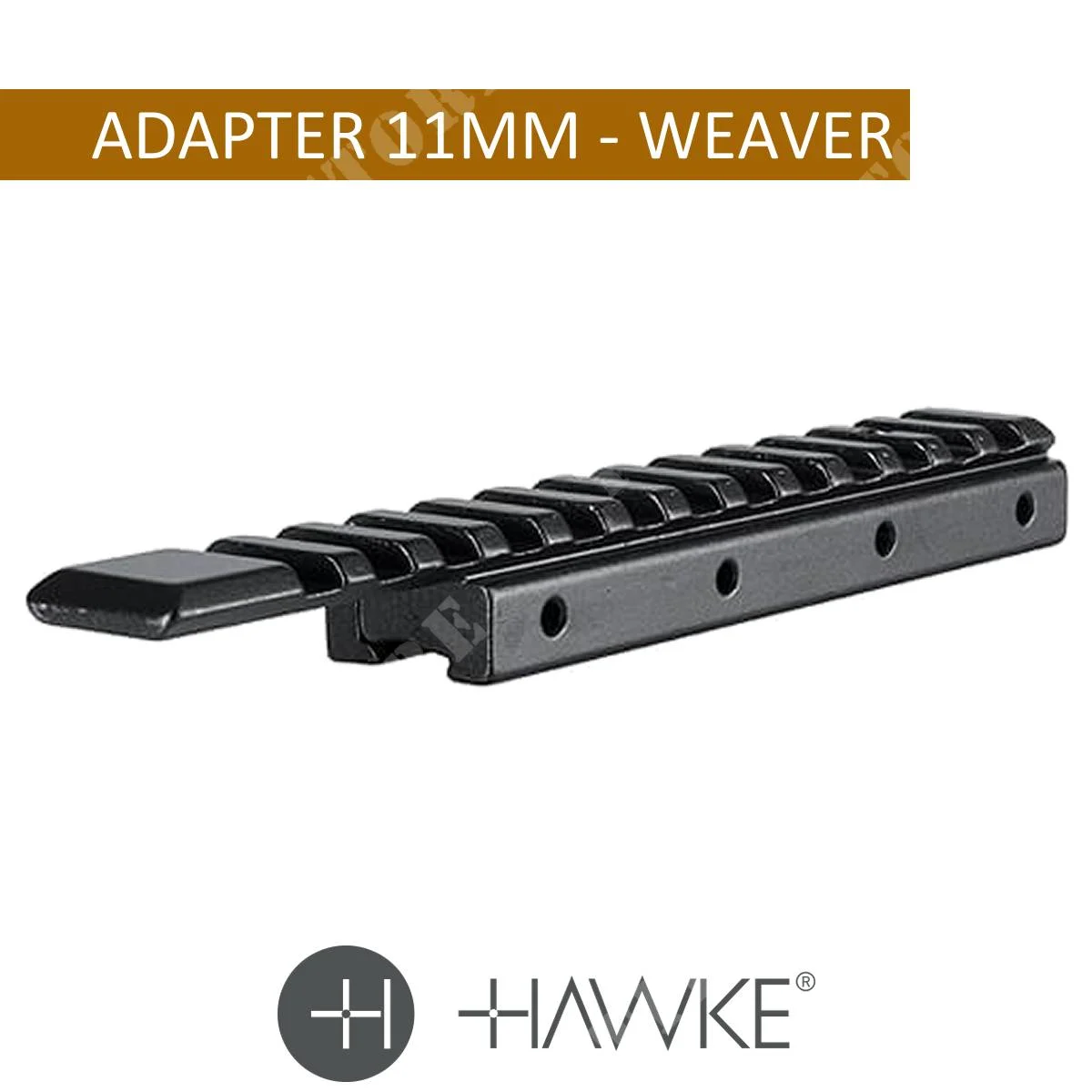 ADAPTADOR CARRIL 1PZ 11MM - WEAVER HAWKE (22401)