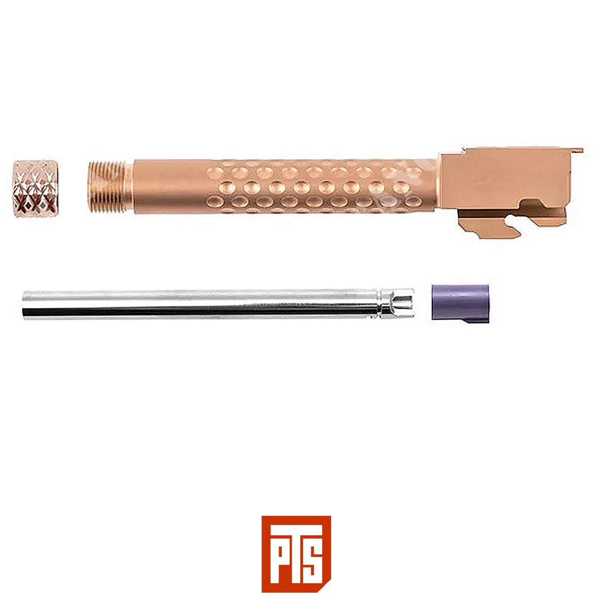 SET CAÑÓN EXTERIOR ORO + BARRIL INTERIOR G17 MARUI PTS ZEV (PTS-CB037490457)