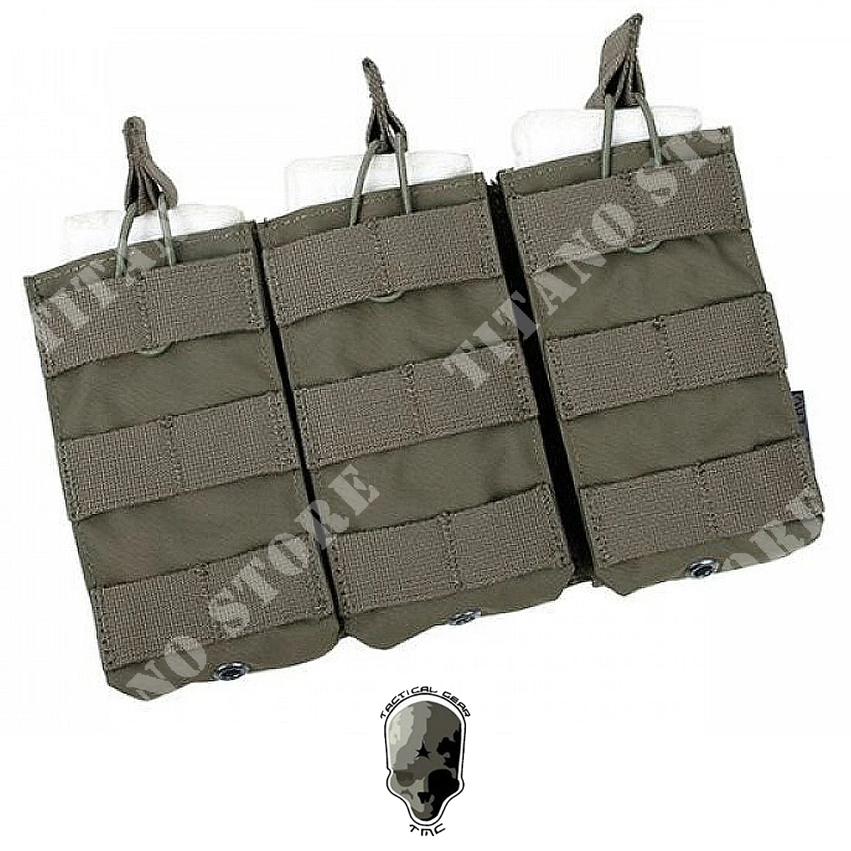 TRIPLE BOLSILLO 5.56 CARGADOR ABIERTO M16 R VERDE TMC (TMC2971-RG)