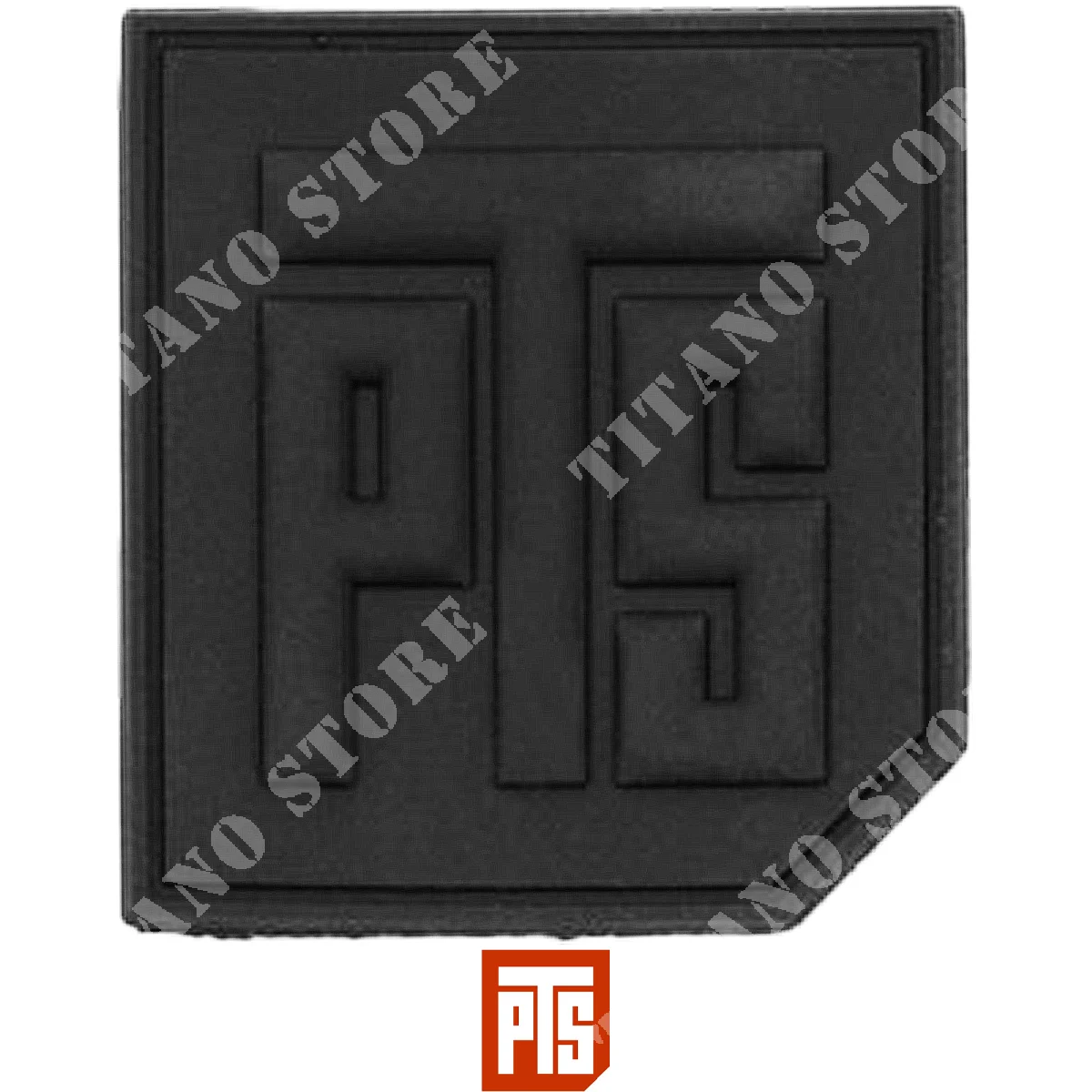 PARCHE PVC LOGO 1.5 '' NEGRO PTS (PTS-PT840530307)