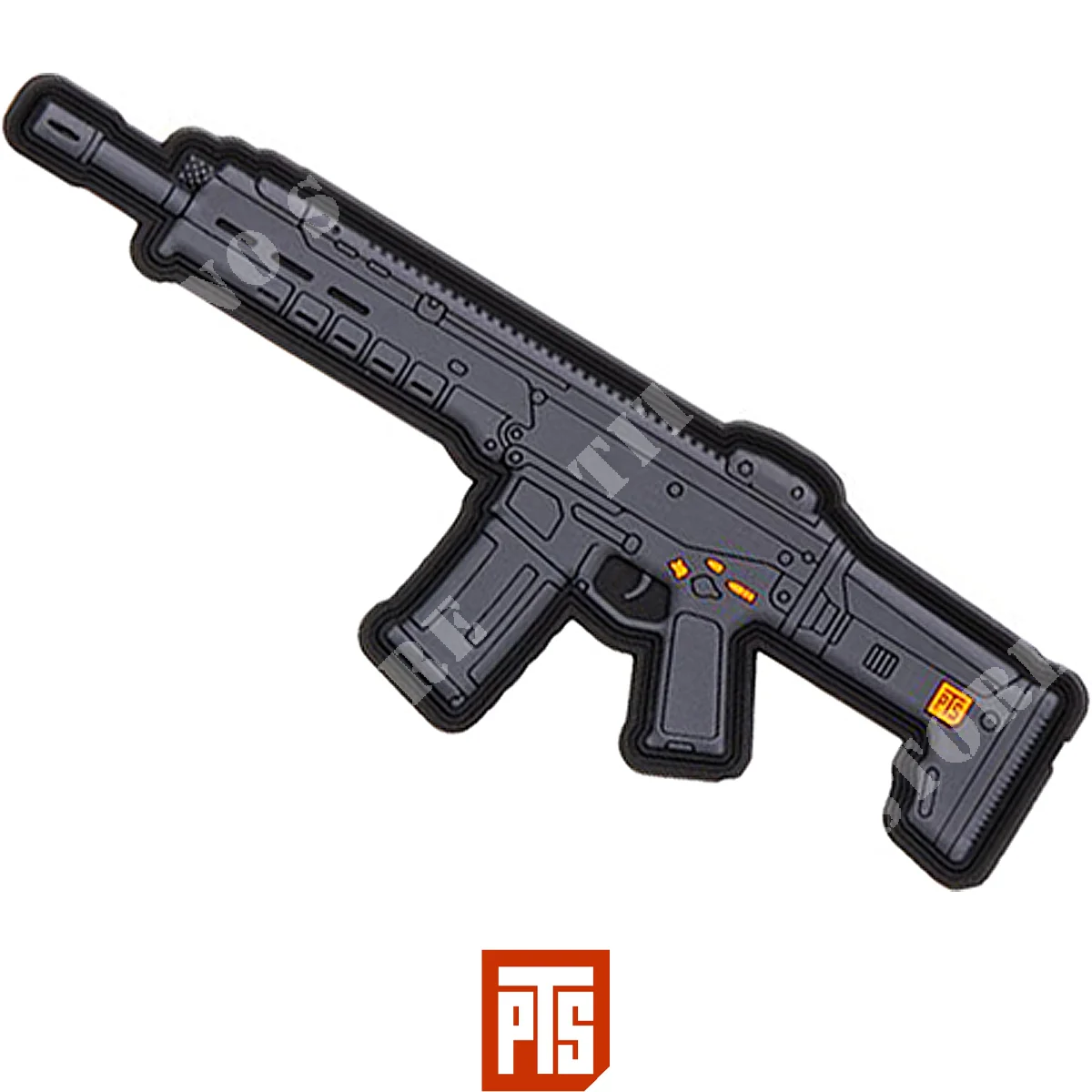 PARCHE PVC MASADA 4.6 '' NEGRO RIFLE PTS (PTS-PT845530307)