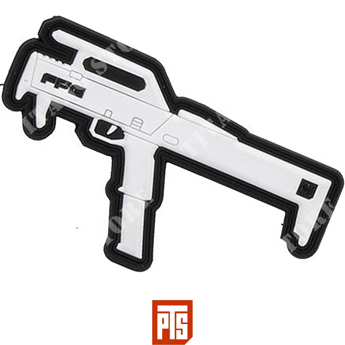 PARCHE PVC FPG 2.8 '' RIFLE BLANCO PTS (PTS-PT844530355)