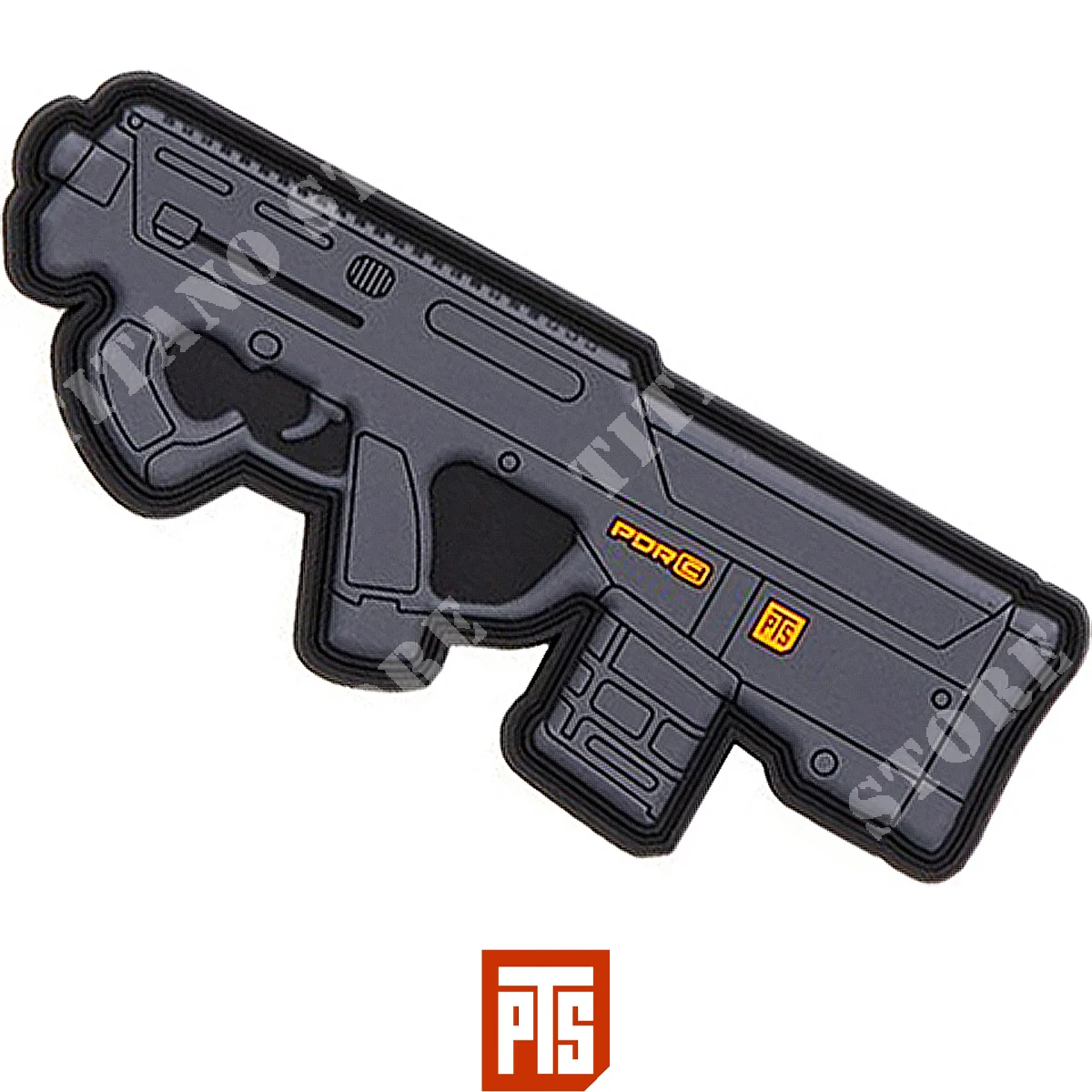 PARCHE PVC PDR-C 3.75 '' NEGRO PTS RIFLE (PTS-PT842530307)