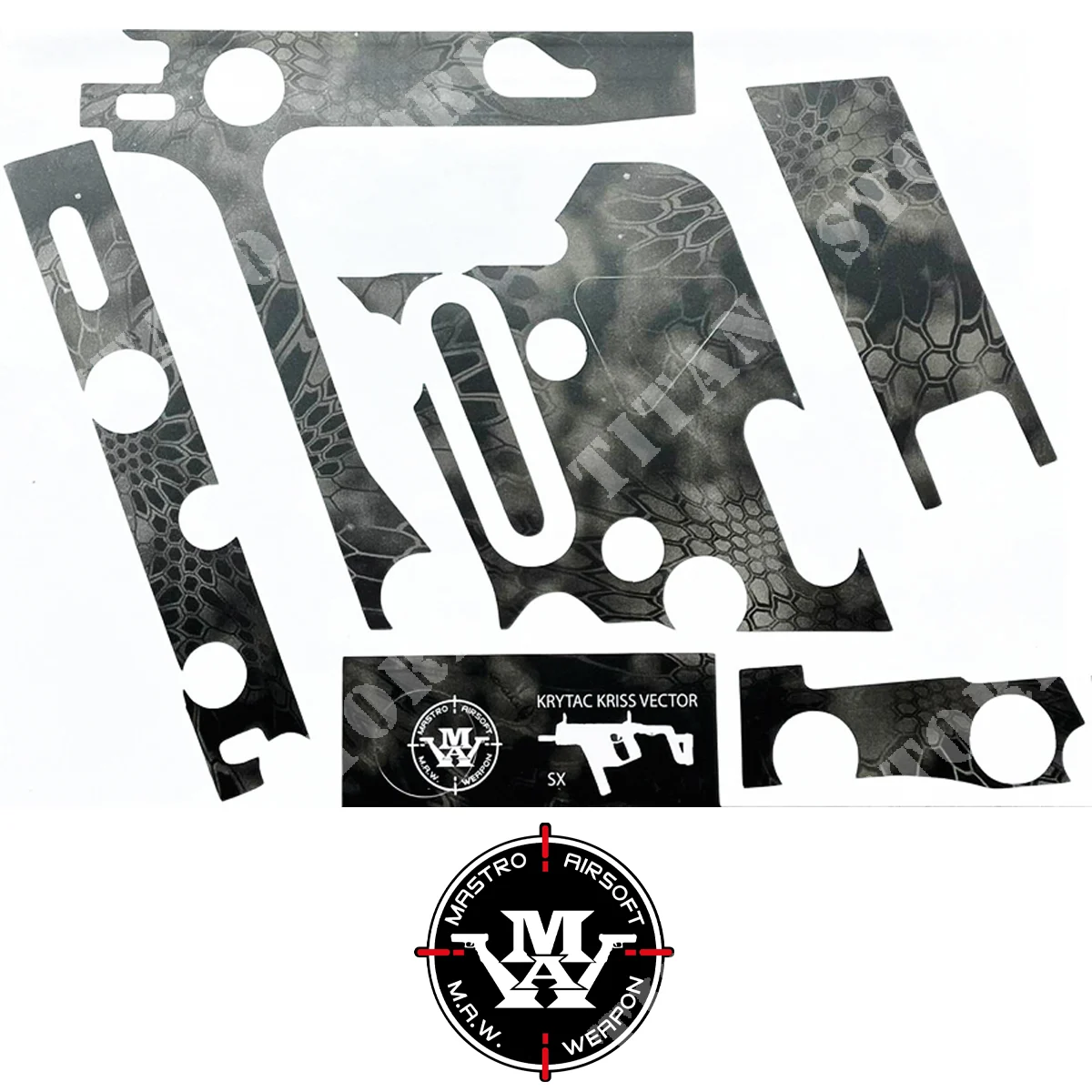 PIEL ADHESIVA KRYPTEK TYPHON PARA VECTOR KRYTAC MAW (MAW-SKVCT-THP)