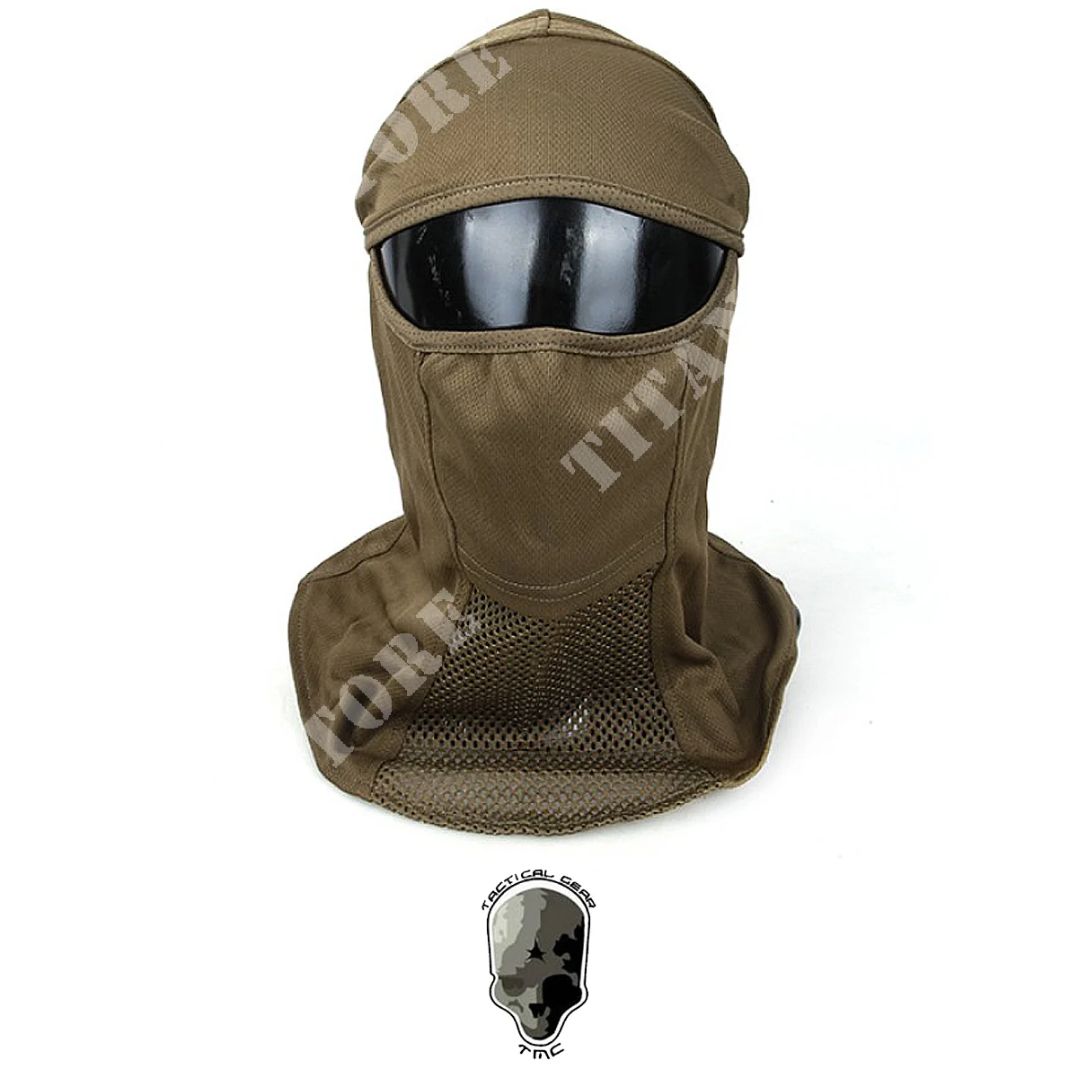 BALACLAVA CON PROTECCIÓN FACIAL PERFORADA NEGRA TMC (TMC3487-BK)