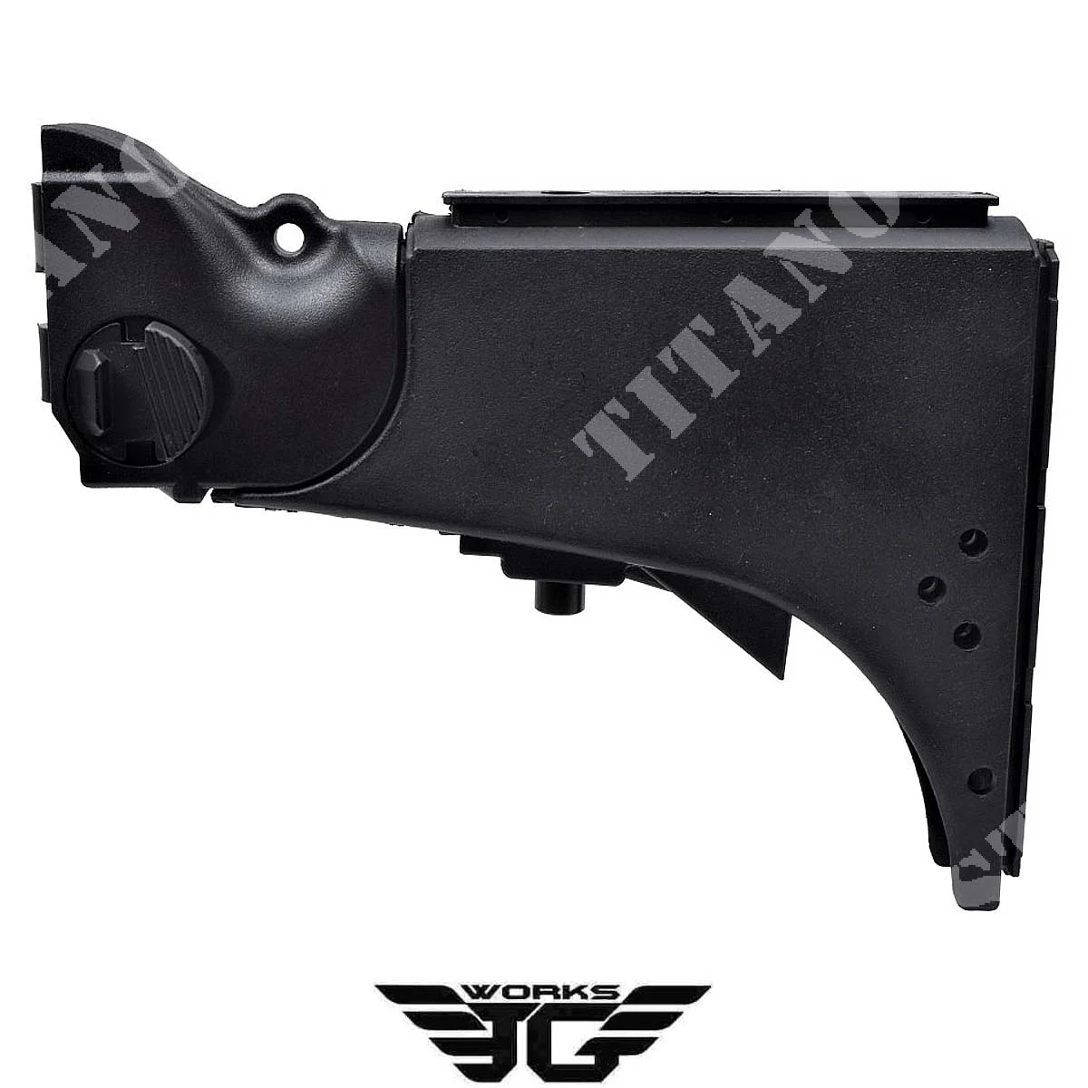STOCK PLEGABLE Y EXTENSIBLE PARA SERIE G608 NEGRO JG (G-X041A)