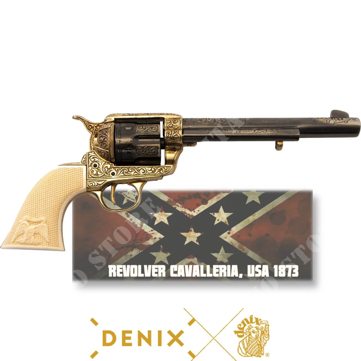 RÉPLICA DE REVÓLVER DE CABALLERÍA ESTADOUNIDENSE 1873 DENIX (B-1281L)