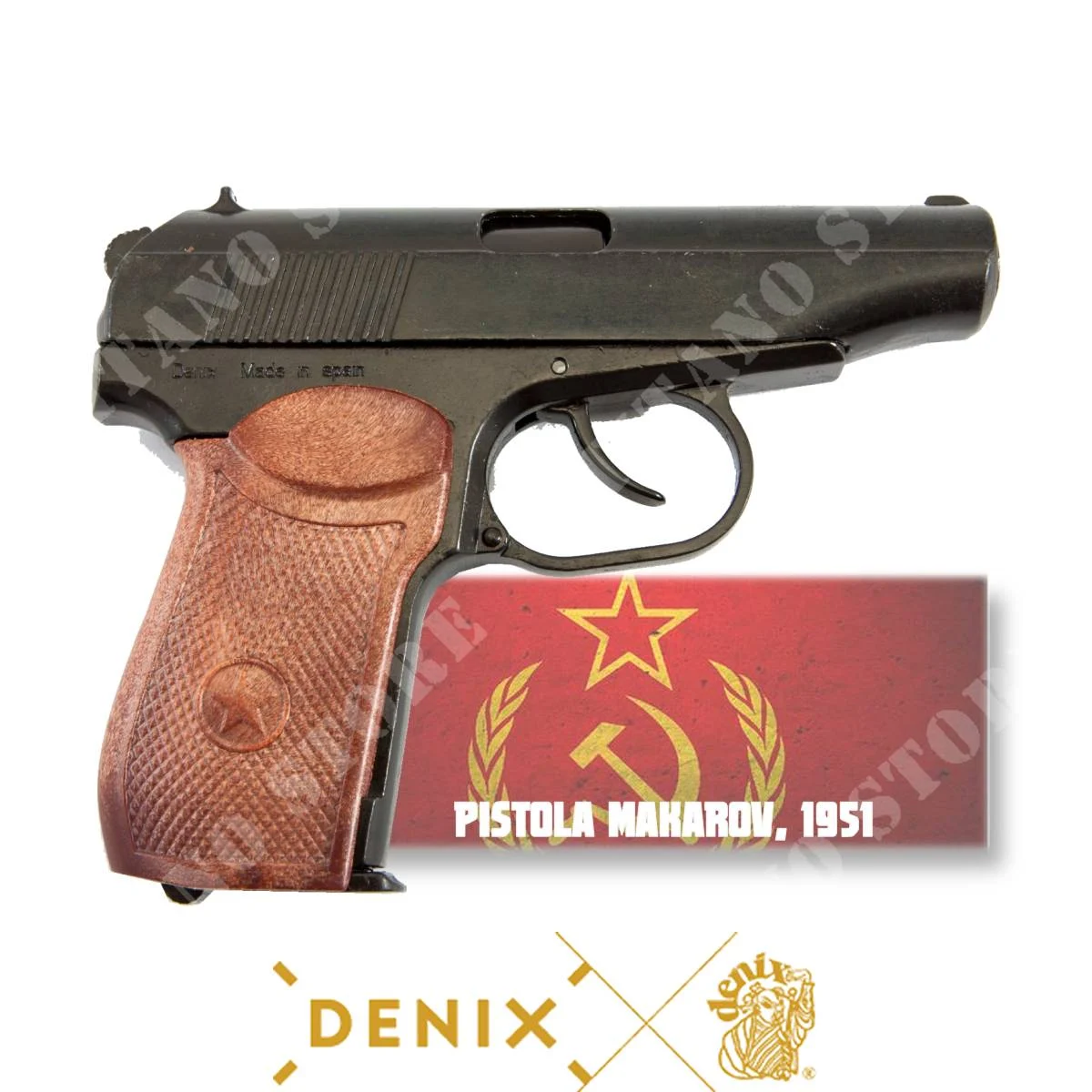 PM MAKAROV RUSSIA 1955 PISTOL REPLY DENIX (01112)