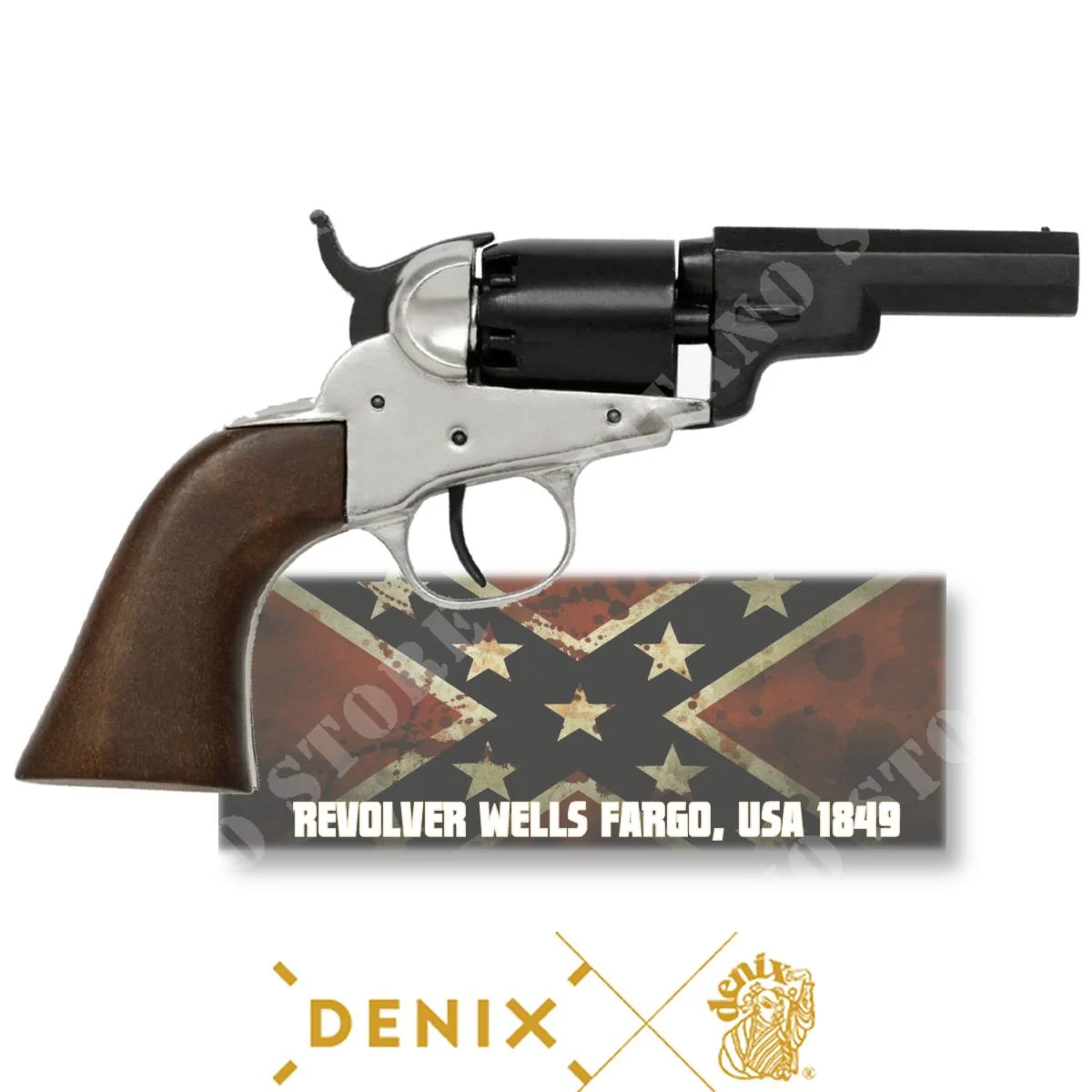 RÉPLICA DE REVÓLVER WELLS FARGO USA 1849 DENIX (01259NQ)