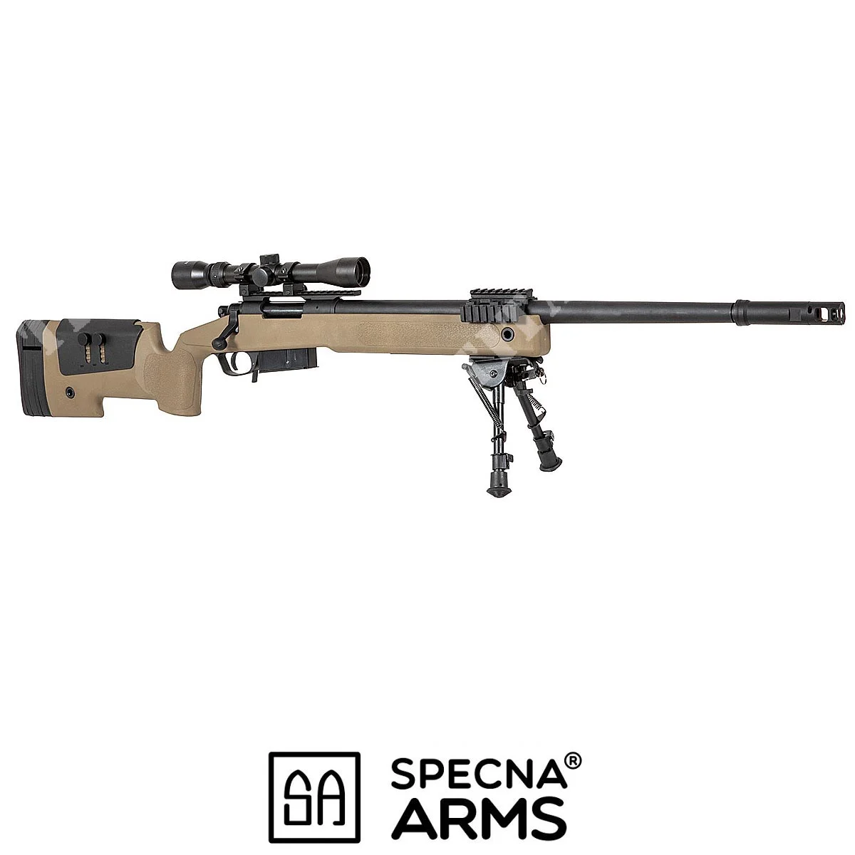 BRAZOS COMPLETOS PARA RIFLE SPECNA M40 SA-S03 CORE TAN (SPE-03-026063)