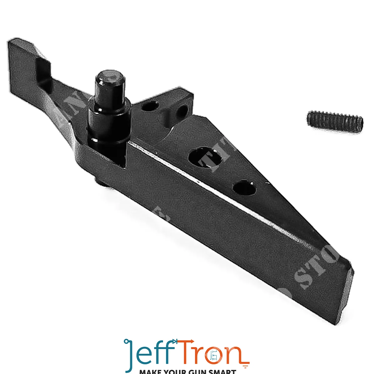 GATILLO PLANO LEVIATHAN CNC M4 JEFFTRON NEGRO (JT-FLAT-BK)