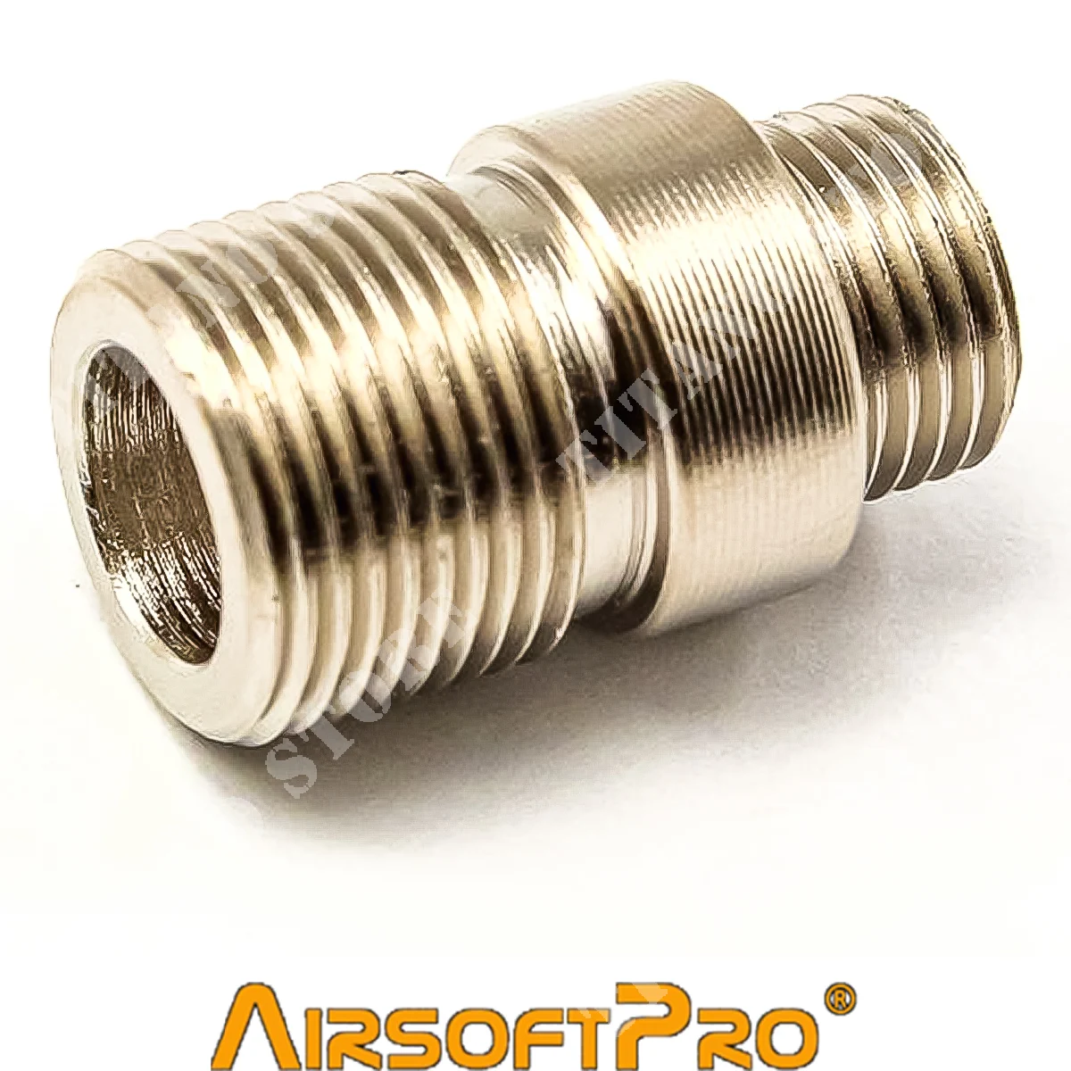 ADAPTADOR SILENCIADOR AIRSOFT PRO GUN WE CHROME (ASPRO-2460)