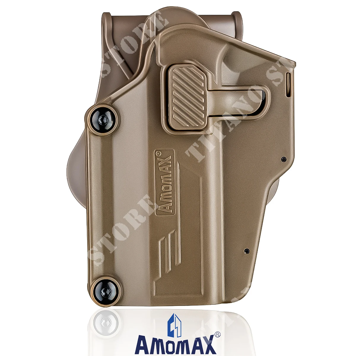 FUNDA NEGRA RÍGIDA UNIVERSAL PARA AMOMAX IZQUIERDA (AM-UHLEFT)
