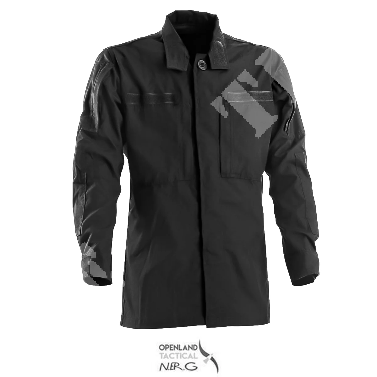 CHAQUETA CAMISA DE MANGA LARGA NEGRA OPENLAND (OPT-3096LS 01)