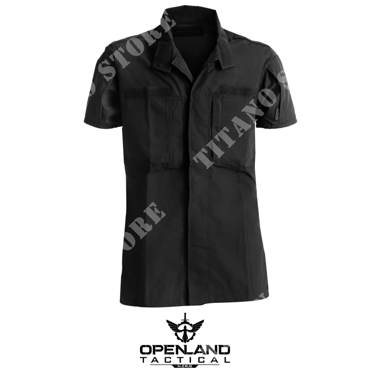 CAMISA OPENLAND NEGRA S/M (OPT-3810SS 01)