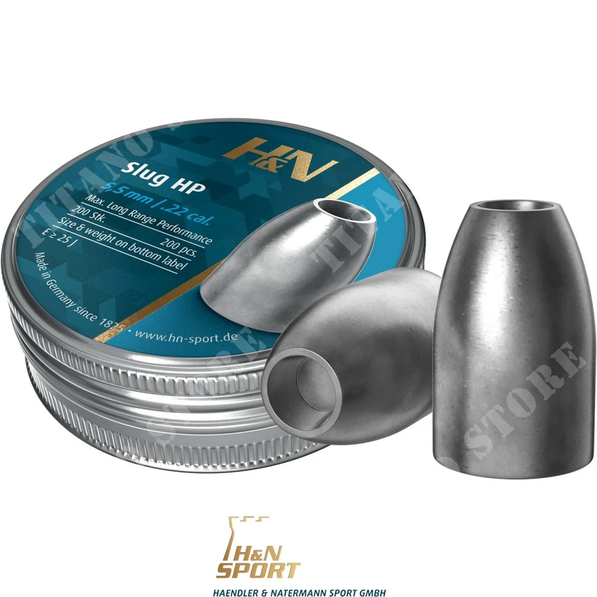 PLOMOS SLUG HP 5.5MM .218 21GR 200Pcs H&N (HN-SLHP.218-21gr)