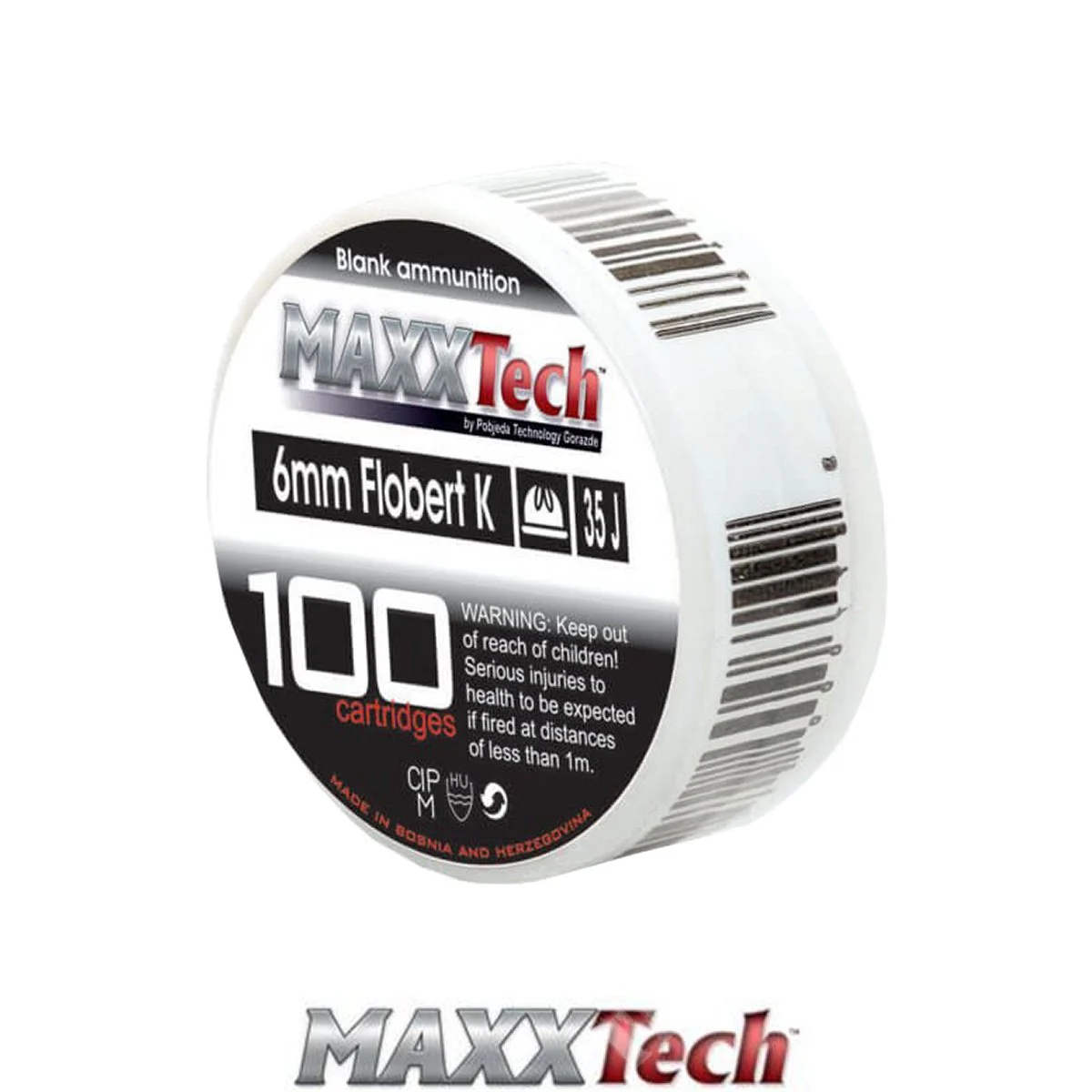 CARTUCHOS EN BLANCO CAL.6 ACERO 100 PIEZAS MAXX TECH (MX-S6)