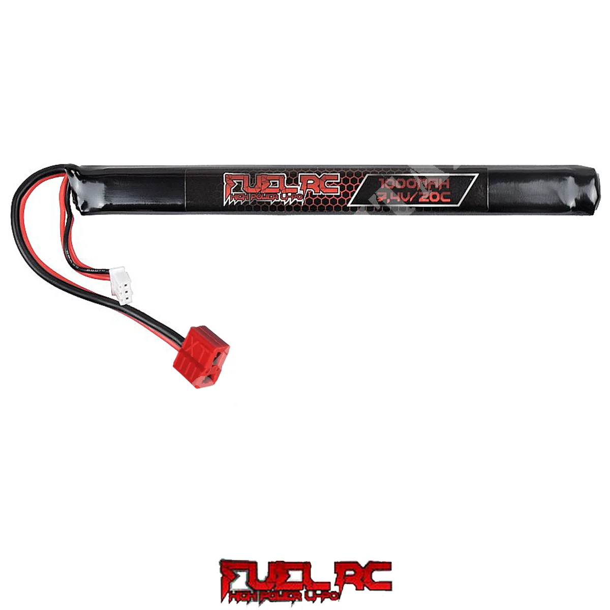 BATERÍA LIPO 7.4X1000 MAH 20C SLIM SUPER SLIM STICK DEANS FUEL (FL-7.4X1000-DEANS)