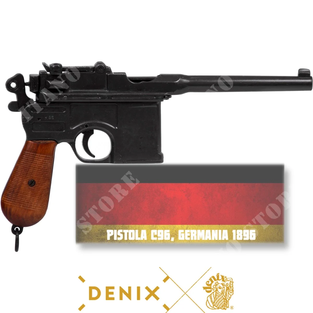REPLICA PISTOL C96 ALEMANIA1896 DENIX (M-1024)