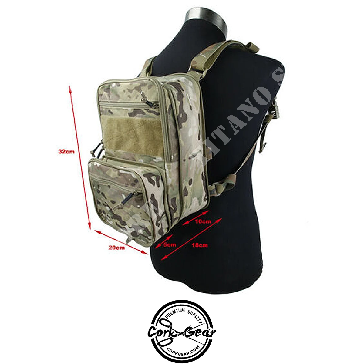 MOCHILA MODULAR 410 FLATPACK ENGRANAJE DE CORCHO MULTICAM (COG011-MC)