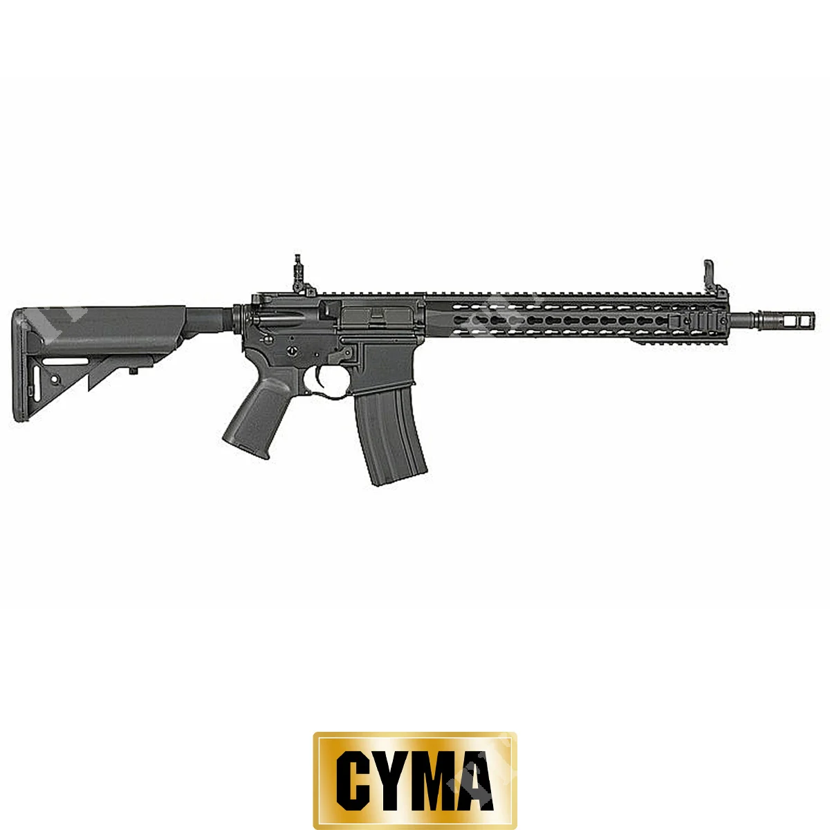 RIFLE M4 FULL METAL NEGRO KEYMOD CYMA (CM068C)