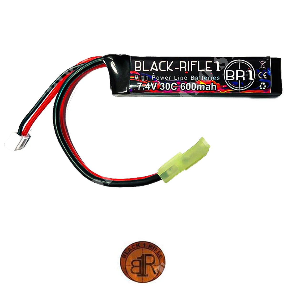 BATERÍA LIPO 7,4x600mah 30C BR1 (BR7,4x600-30C)