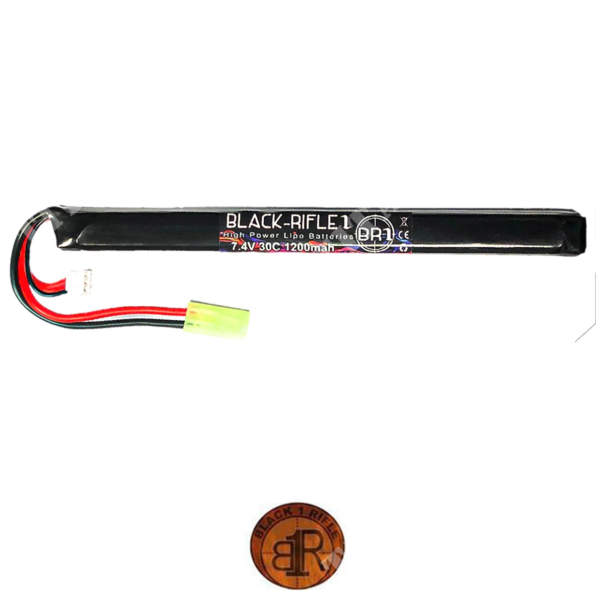 BATERÍA LIPO 7.4x1200 mah 30C AK BR1 (BR7,4x1200-30C-SAK)