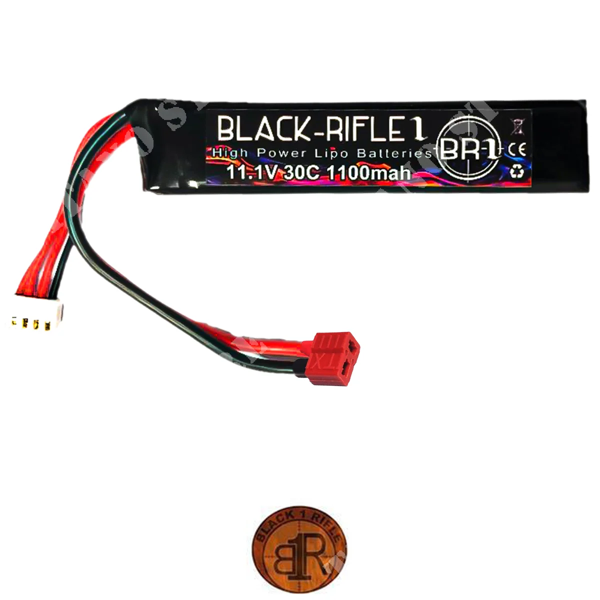 BATERIA LIPO 11,1x1100mah 30C DEANS BR1 (BR11,1x1100-30C-DEANS)