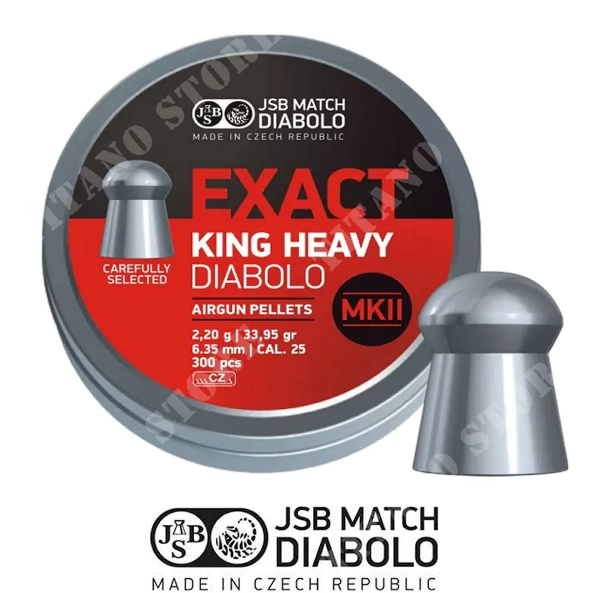 PLOMOS KING HEAVY MKII 6,35 2,200g JSB (JB-KHMKII-6,35)