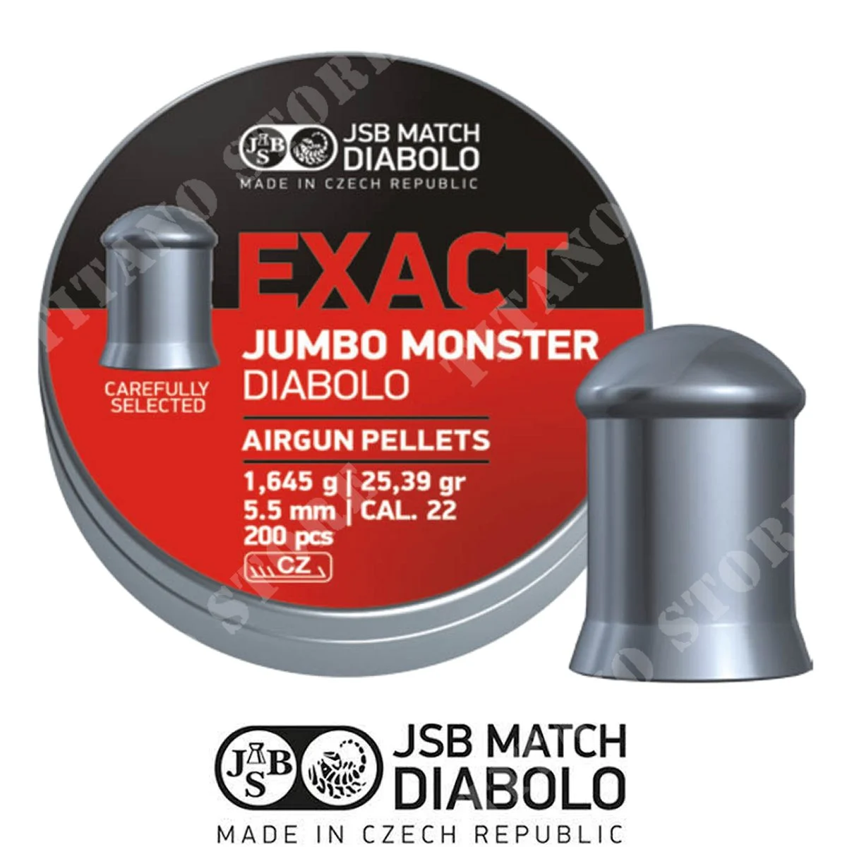 JUMBO MONSTER 5.52 PLOMOS 1.645g 200Pcs JSB (JB-JMBMNS-552)