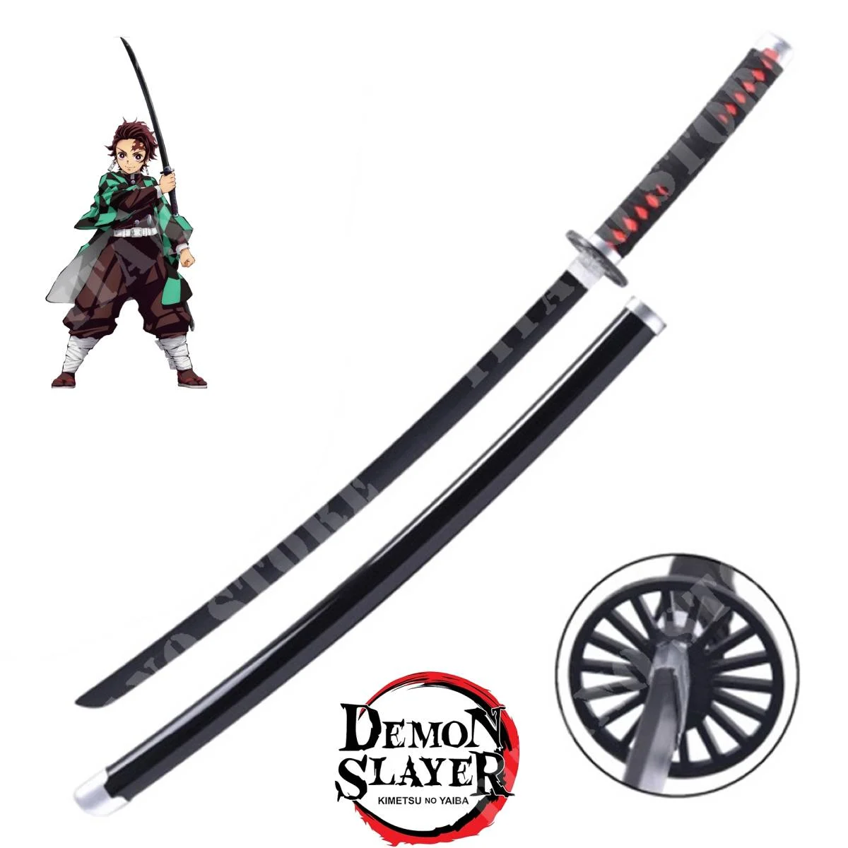 KATANA TANJIRO KAMADO DEMON SLAYER (ZS650) (T22-01)