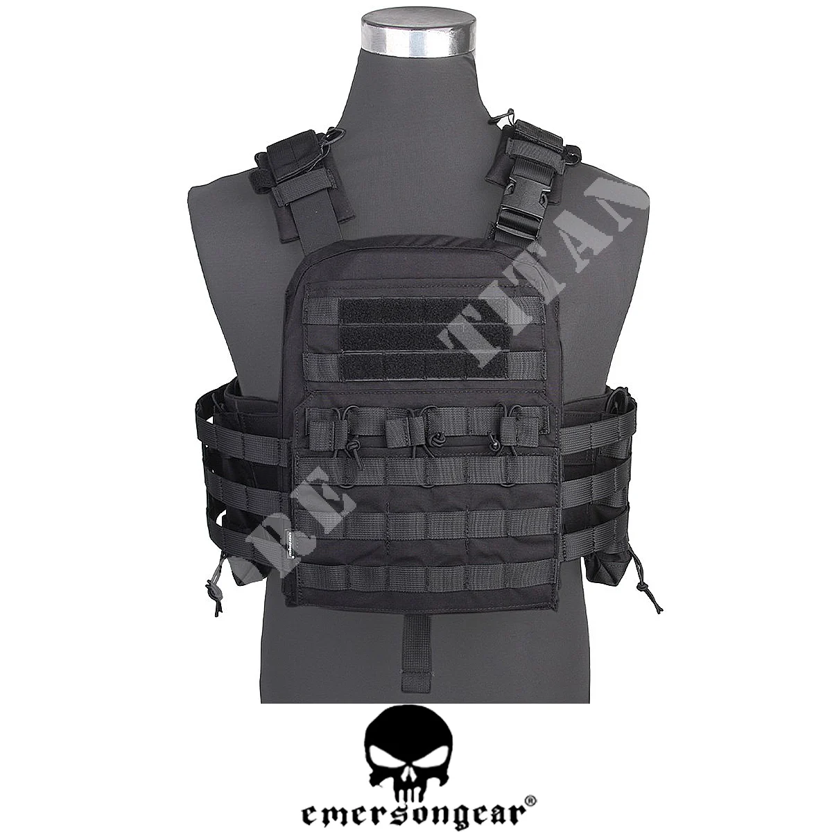 CHALECO TACTICO GEAR NCPC NEGRO EMERSON (EM7435F)
