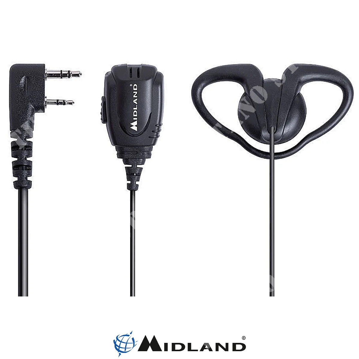 AURICULARES HALL CON PTT KENWOOD BA24 MIDLAND (C1296)