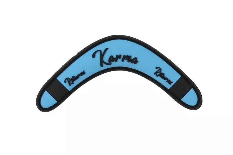 Parche PVC Karma Vuelve Azul JTG