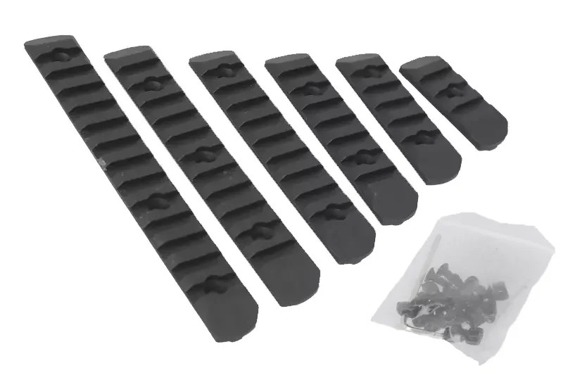 Juego de 6 raíles de polímero M-LOK / KeyMod MP