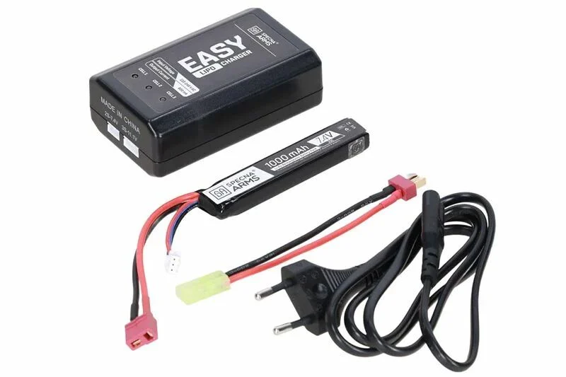 Kit de batería LiPo 7.4V 1000 mAh con cargador EASY Specna Arms
