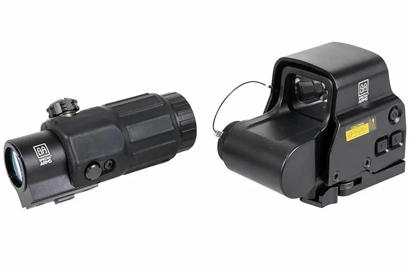 Kit viseur point rouge-vert Holo V2 QD et magnifier 3x22 QD CORE Specna Arms