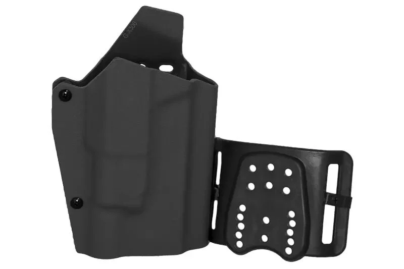 Funda ligera tipo Kydex para Glock tipo + lámpara X-300 negra WOSPORT