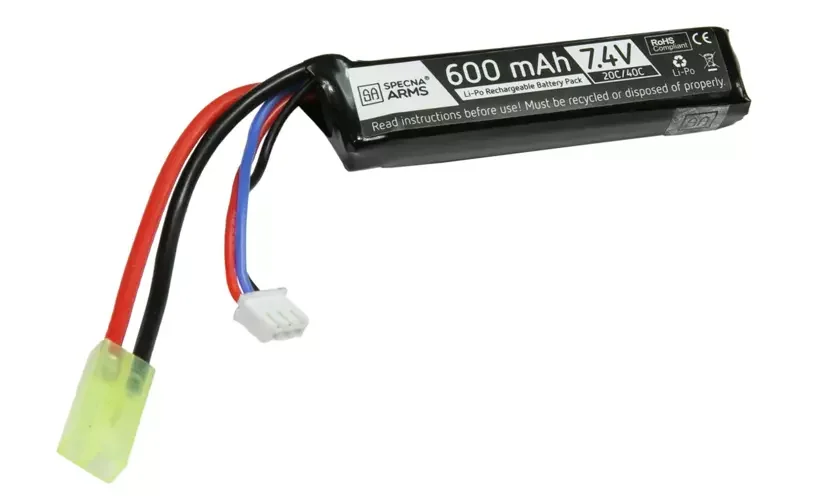 Batería LiPo PDW 7.4V 600mAh 20/40C Specna Arms
