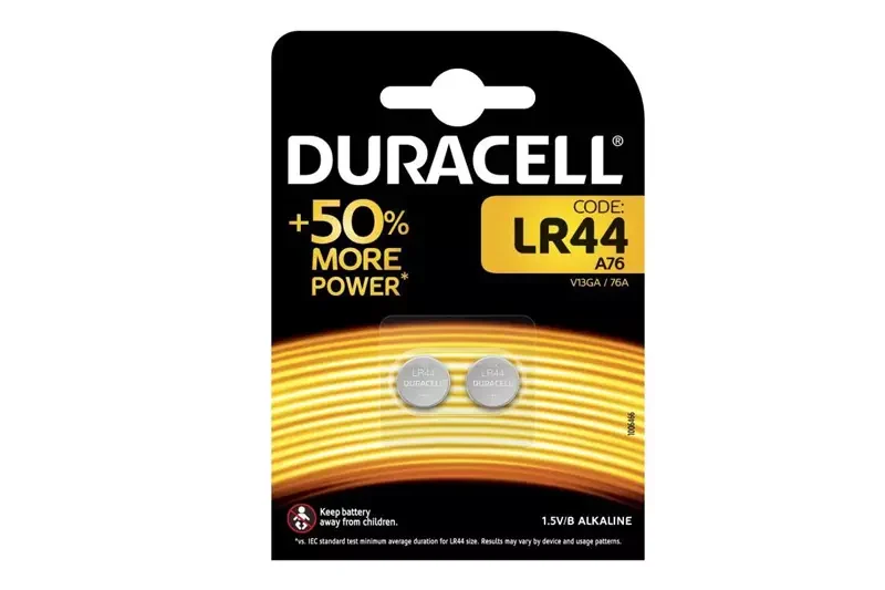 Juego de 2 pilas LR44 de 1,5 V Duracell