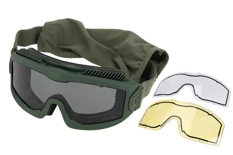 OD Lancer Tactical AERO Máscara térmica antivaho de 3 pantallas