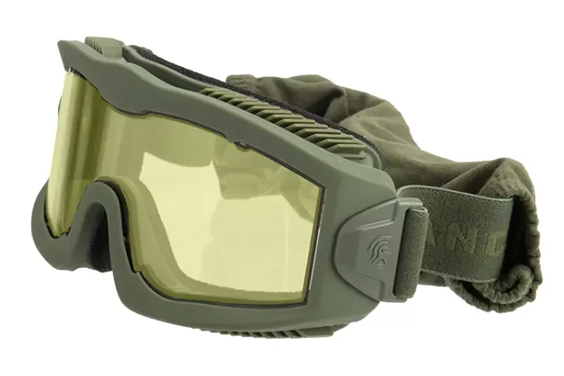 AERO Máscara Térmica Antivaho Oliva / Amarillo Lancer Tactical