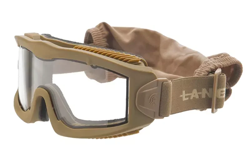 AERO Tan / Clear Máscara Térmica Antivaho Lancer Tactical