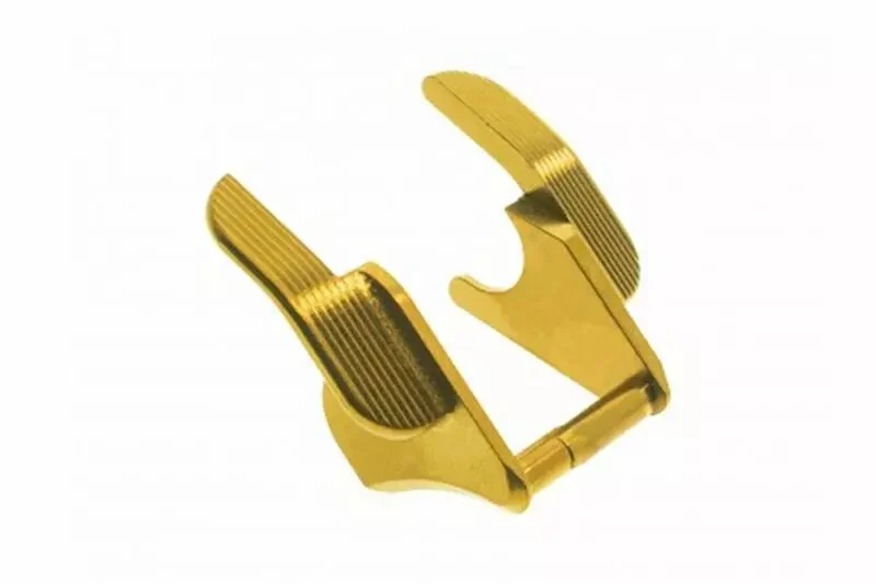Seguro del Pulgar Match Grade Gold Metal para Hi-Capa GBB Marui COWCOW