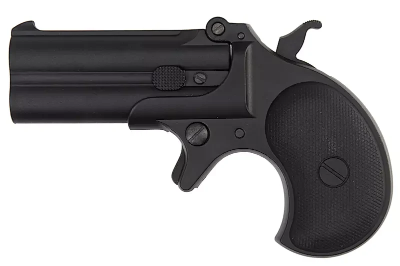 Derringer Doble Cañón Full metal Negro MAXTACT