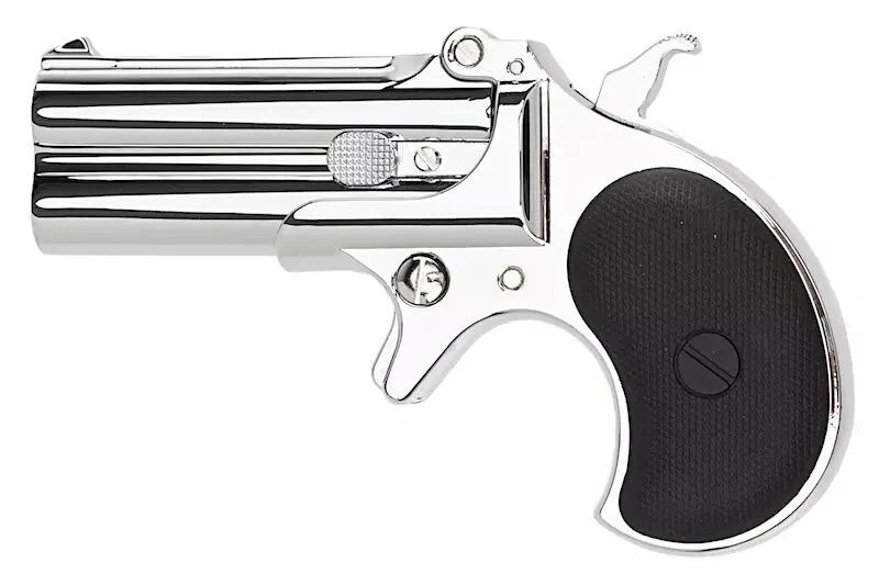 Derringer Doble Cañón Full metal Silver MAXTACT