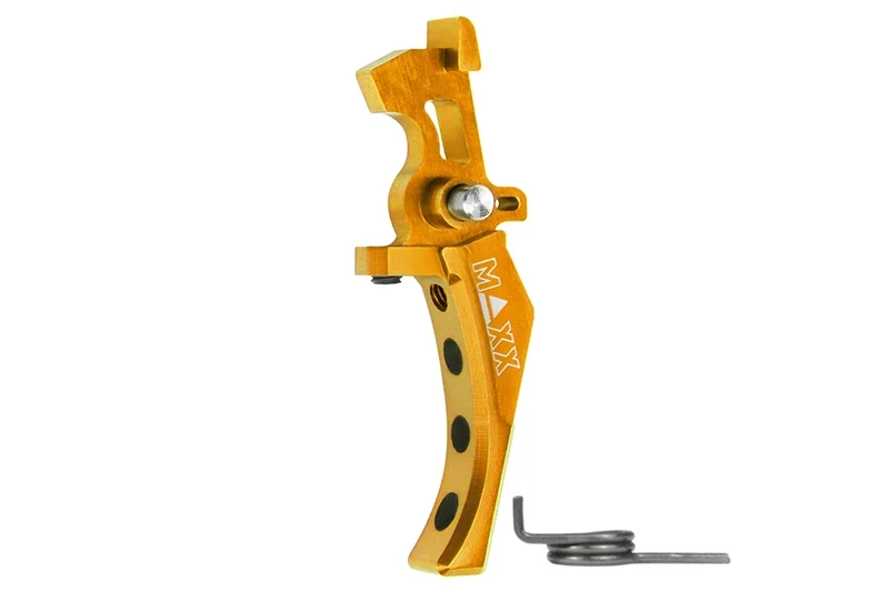 Gatillo de aluminio CNC SPEED para M4 Style D Gold Maxx Model