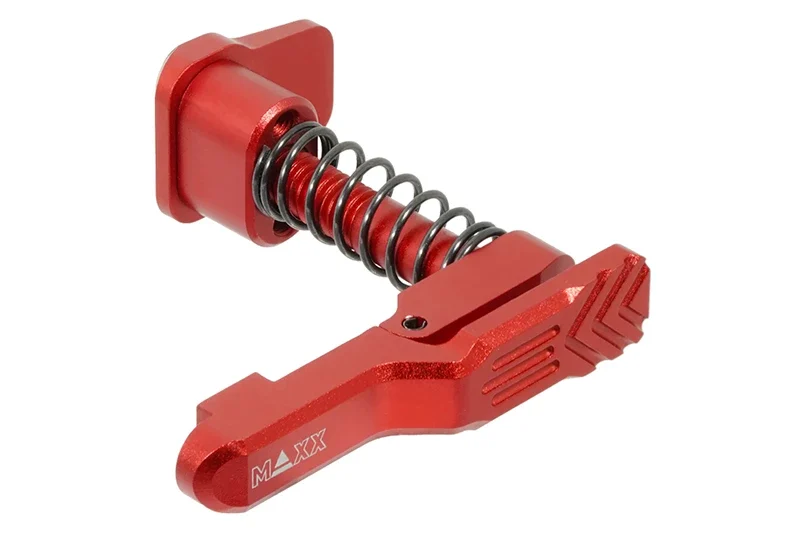 Retenedor de cargador Adavanced CNC Style B rojo para M4 Modelo MTW Maxx